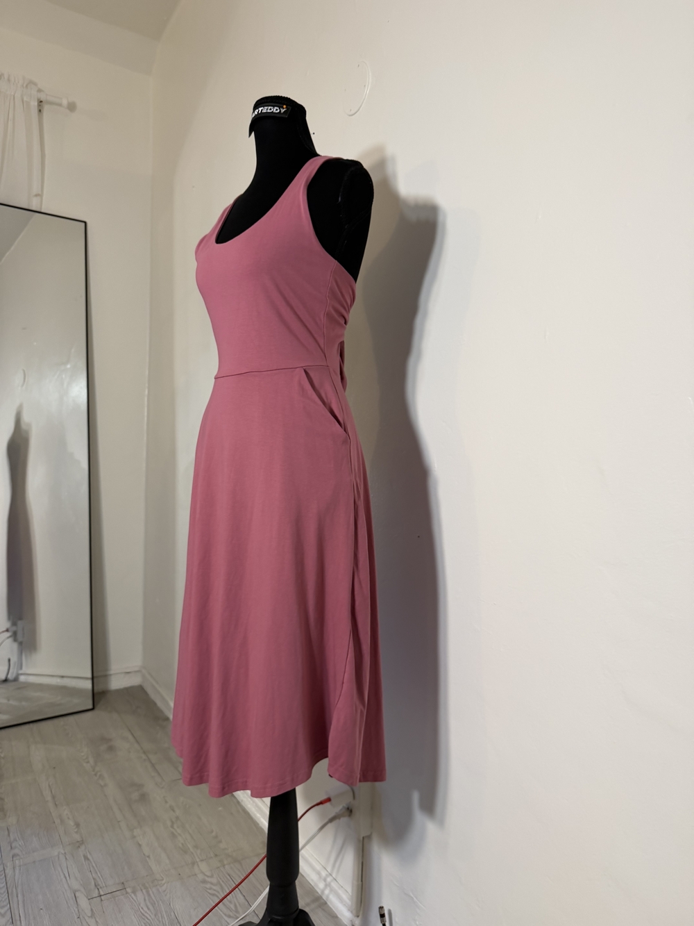 Pact Sleeveless Rose Pink Tie-Back Midi Dress - Picture 10 of 16